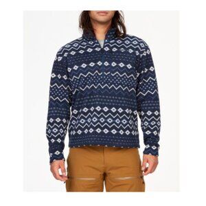 Marmot Navy and White Patterned Sweater